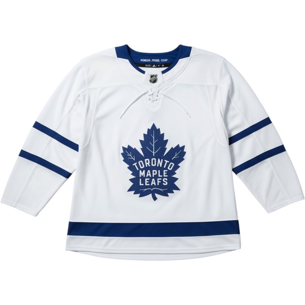 Adidas Toronto Maple Leafs NHL Authentic Jersey White Blue Joshua 81 Size 54